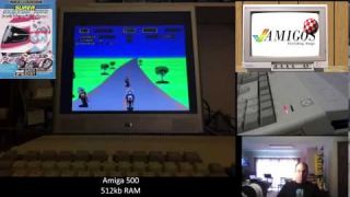 Super Hang On on a real Amiga 500 - Amigos Podcast
