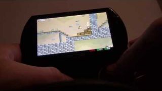 Solid Gold game for Amiga running on Sony PSP Go via PSP UAE4All emulator