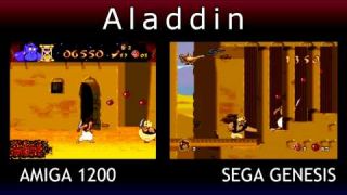 Amiga A1200 V Sega Genesis - Aladdin